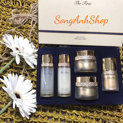 SET DƯỠNG TÁI SINH, PHỤC HỒI DA, GIẢM MỤN, CHỐNG LÃO HÓA OHUI THE FIRST MINI 5 MÓN