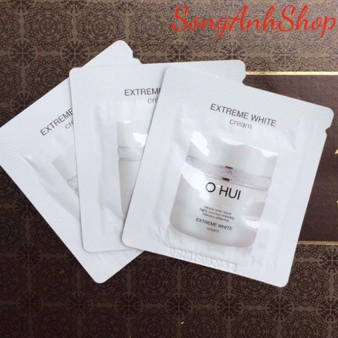 Combo 3 gói Kem Dưỡng Trắng Chống Lão Hóa Da ohui Extreme White cream 1ml