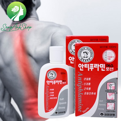 Dầu nóng xoa bóp Hàn Quốc Antiphlamine 100ml có con lăn massage