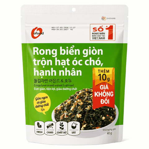 Rong Biển Trộn Hạt Óc Chó