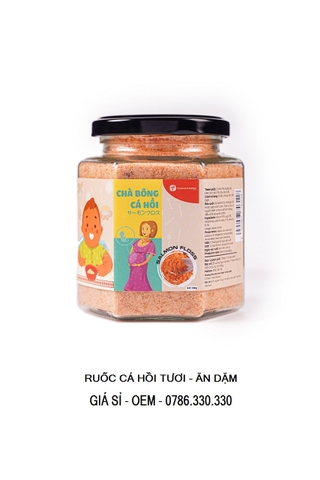 Ruốc, Chà Bông Cá Hồi Tươi - Ăn Dặm Hũ 100Gr