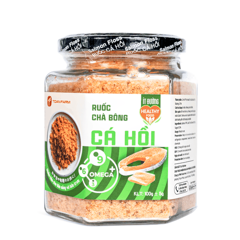 Ruốc, Chà Bông Cá Hồi Tươi - Healthy Ít Đường Hũ 100Gr