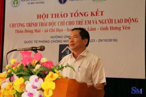 Công bố kết quả thải độc chì bằng Pectin Complex cho người dân thôn Đông Mai