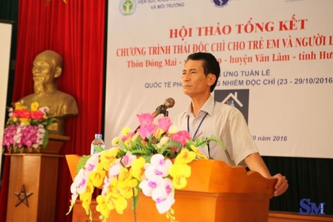 Tổng kết Chương trình hỗ trợ thải độc trì cho trẻ em và người lao động tái chế thôn Đông Mai, huyện Văn Lâm, tỉnh Hưng Yên