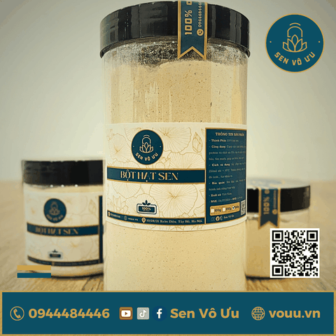 Combo Tinh bột củ sen - Bột hạt sen nguyên chất | Sen Vô Ưu