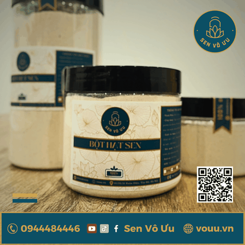 Bột hạt sen nguyên chất không đường | Sen Vô Ưu