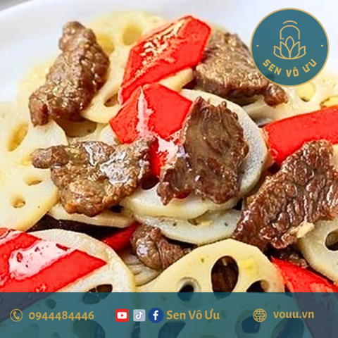 Củ sen tươi cắt lát | Sen Vô Ưu