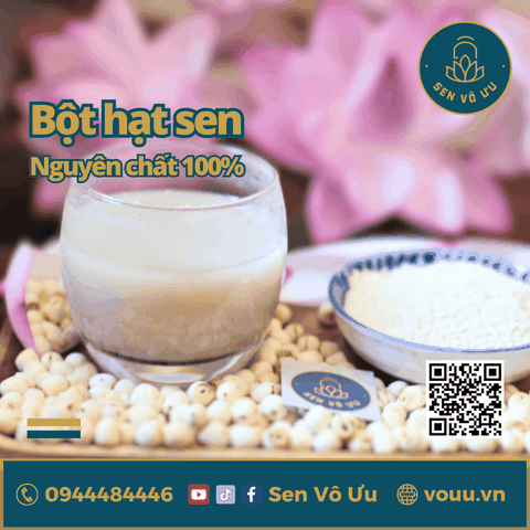 Combo Tinh bột củ sen - Bột hạt sen nguyên chất | Sen Vô Ưu