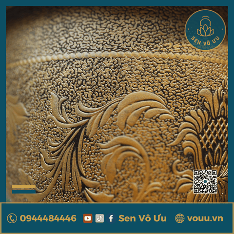 Chậu nhựa giả đồng nhập khẩu | Sen Vô Ưu