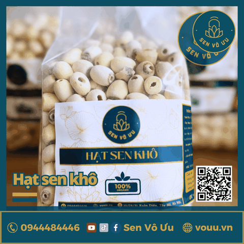 Hạt sen khô bở thơm ngon đặc biệt | Sen Vô Ưu