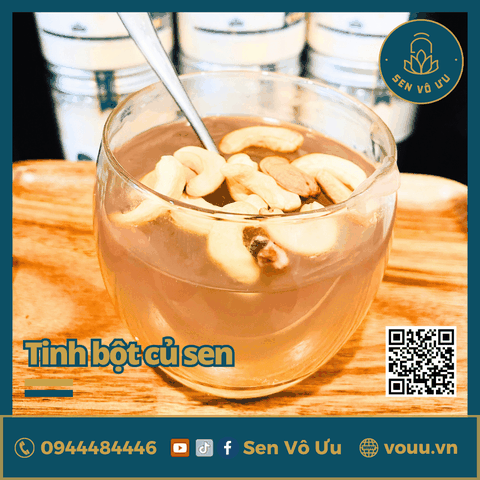 Tinh bột củ sen nguyên chất | Sen Vô Ưu