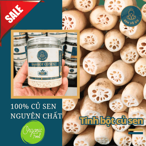 Tinh bột củ sen nguyên chất | Sen Vô Ưu