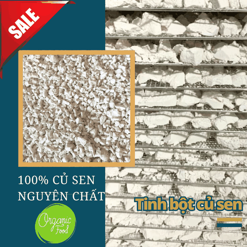 Tinh bột củ sen nguyên chất | Sen Vô Ưu