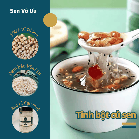Tinh bột củ sen nguyên chất | Sen Vô Ưu