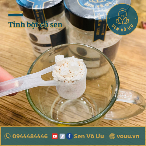 Tinh bột củ sen nguyên chất | Sen Vô Ưu