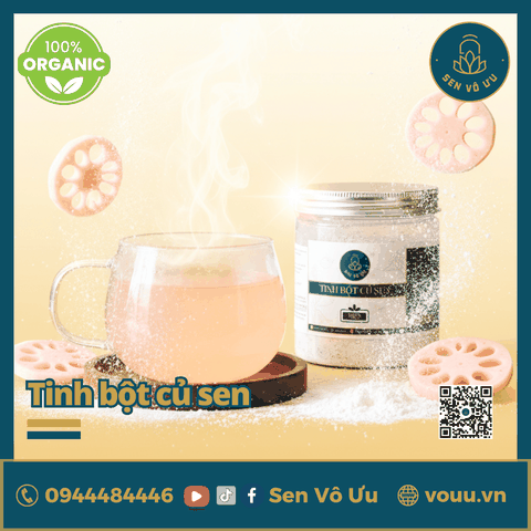 Tinh bột củ sen nguyên chất | Sen Vô Ưu