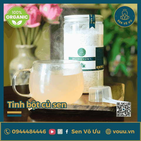 Tinh bột củ sen nguyên chất | Sen Vô Ưu