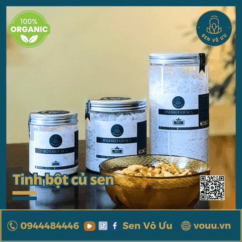 Tinh bột củ sen nguyên chất | Sen Vô Ưu