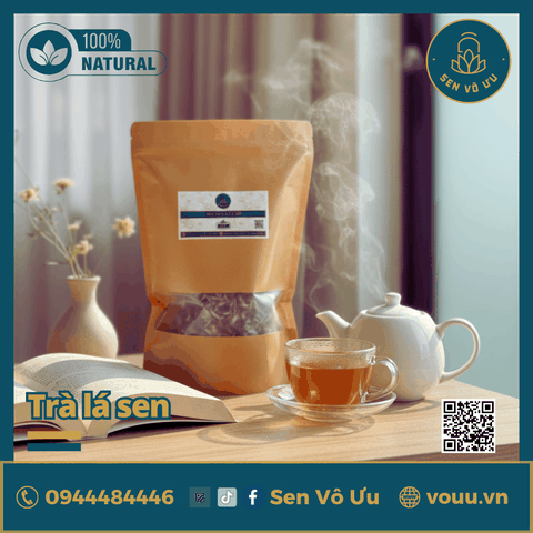 Trà lá sen | Lá sen khô giảm cân | Sen Vô Ưu