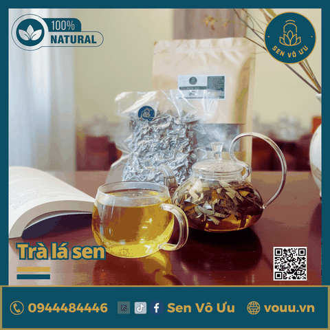 Trà lá sen | Lá sen khô giảm cân | Sen Vô Ưu