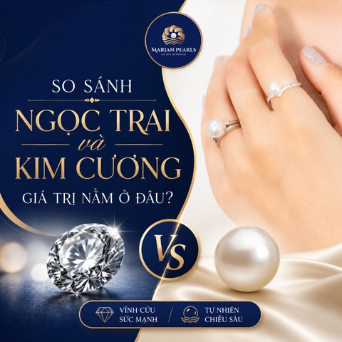 So Sánh Ngọc Trai Và Kim Cương: Giá Trị Nằm Ở Đâu?