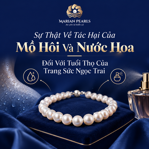 Sự Thật Về Tác Hại Của Mồ Hôi Và Nước Hoa Đối Với Tuổi Thọ Của Trang Sức Ngọc Trai