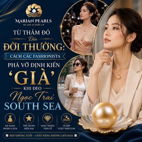 Từ Thảm Đỏ Đến Đời Thường: Cách Các Fashionista Phá Vỡ Định Kiến 'Già' Khi Đeo Ngọc Trai South Sea