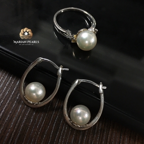 Bộ Trang Sức Ngọc Trai Akoya