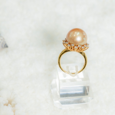 Nhẫn Ngọc Trai Southsea Sắc Ngọc Lấp Lánh