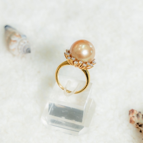 Nhẫn Ngọc Trai Southsea Sắc Ngọc Lấp Lánh