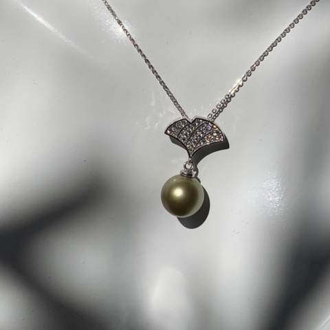 Bộ Trang Sức Ngọc Trai Tahiti Gingko - Niềm Hi Vọng