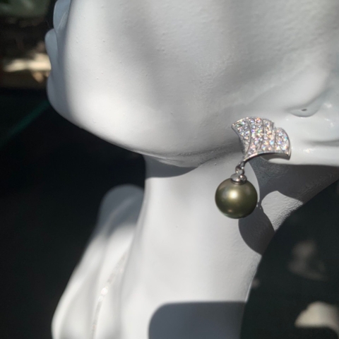 Bộ Trang Sức Ngọc Trai Tahiti Gingko - Niềm Hi Vọng