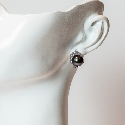 Bông Tai Ngọc Trai Tahiti Hòn Ngọc Đảo Xa