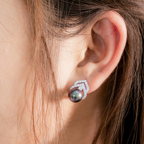 Bông Tai Ngọc Trai Tahiti Hòn Ngọc Đảo Xa