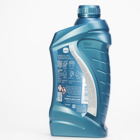 Nước Làm Mát Pha Sẵn Eurol Coolant XL -36°C OAT G12/G12+ Màu Vàng – Cho Ô Tô, Xe Tải, Xe Khách & Xe Máy