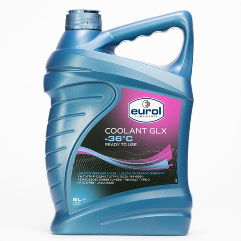 Nước Làm Mát Pha Sẵn Eurol Coolant -36°C GLX OAT G12/G12+ Màu Hồng – Cho Ô Tô & Xe Tải, Chuẩn VW G12+ & Renault Type D (E504144)