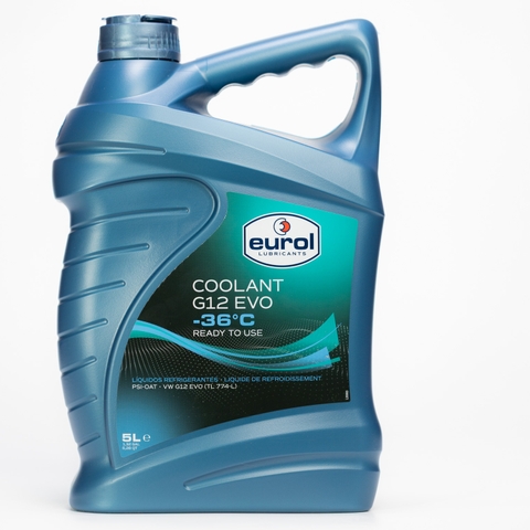 Nước Làm Mát Pha Sẵn Eurol Coolant -36°C G12 EVO Màu Hồng – Lobrid PSi-OAT Chuẩn VW G 12 evo TL 774-L Cho Ô Tô VAG Đời Mới (E504146)