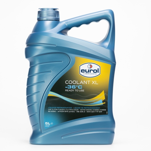 Nước Làm Mát Pha Sẵn Eurol Coolant XL -36°C OAT G12/G12+ Màu Vàng – Cho Ô Tô, Xe Tải, Xe Khách & Xe Máy