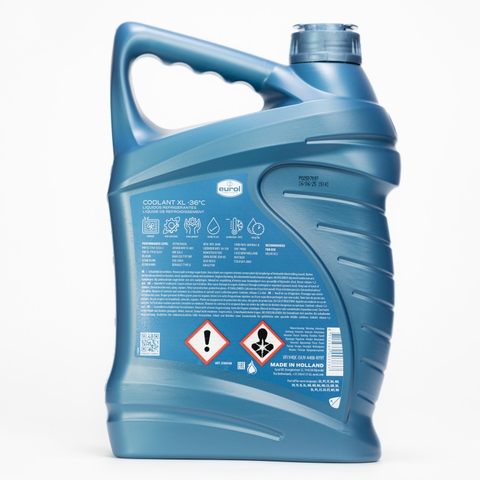 Nước Làm Mát Pha Sẵn Eurol Coolant XL -36°C OAT G12/G12+ Màu Vàng – Cho Ô Tô, Xe Tải, Xe Khách & Xe Máy