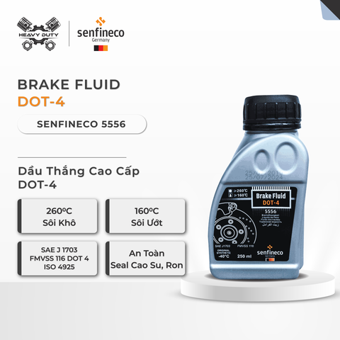 Dầu Thắng Cao Cấp - Brake Fluid Dot 4 Senfineco 5556/5557 [250ML/500ML]