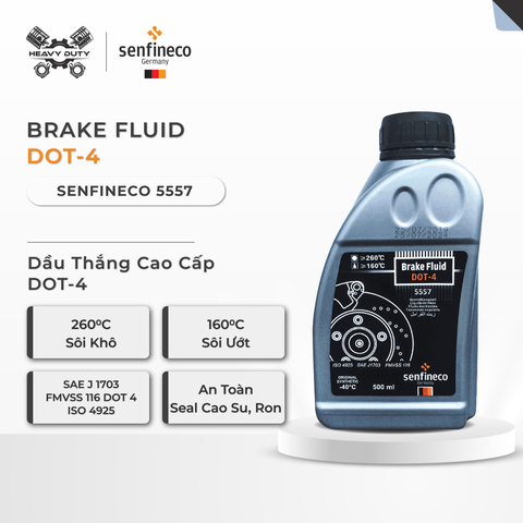 Dầu Thắng Cao Cấp - Brake Fluid Dot 4 Senfineco 5556/5557 [250ML/500ML]
