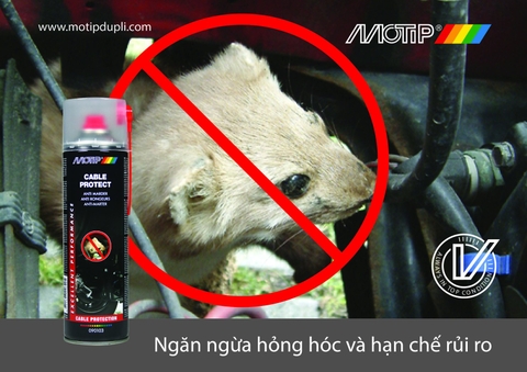 Motip Anti-Marder Spray - Chai Xịt Chống Chuột Hiệu Quả, An Toàn Cho Dây Điện và Linh Kiện