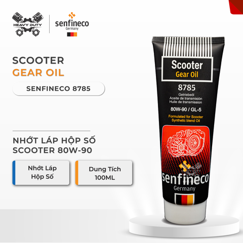 Senfineco 8785 - Nhớt Láp Hộp Số Scooter 80W-90 GL-5 - Scooter Gear Oil 80W-90 GL-5