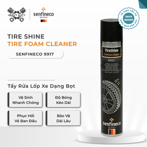 Senfineco 9917 Tẩy Rửa Lốp Xe Dạng Bọt - Tire Schine Tire Foam Cleaner [400ML]