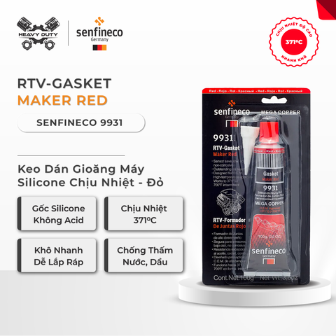 Senfineco 9930/9931/9934 Keo Dán Gioăng Máy - RTV Silicone Gasket Marker 100g
