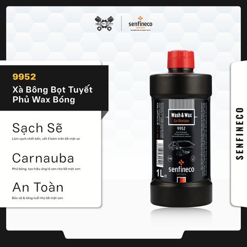 Senfineco 9952 Xà Bông Rửa Xe Bọt Tuyết Phủ Wax Bóng Bảo Vệ - Senfineco Wash & Wax Car Shampoo 9952 [1L]
