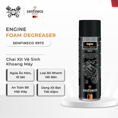 Senfineco 9973 - Vệ Sinh Khoang Động Cơ - Engine Foam Degreaser 500ml