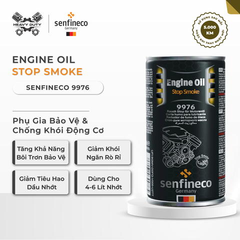 Senfineco 9976 - Phụ Gia Bảo Vệ Động Cơ & Chống Khói - Engine Oil Treatment Stop Smoke 300ml