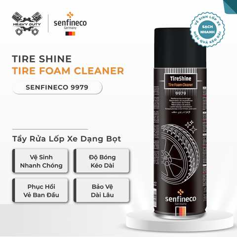 Senfineco 9979 Tẩy Rửa Lốp Xe Dạng Bọt - Tire Schine Tire Foam Cleaner [650ML]