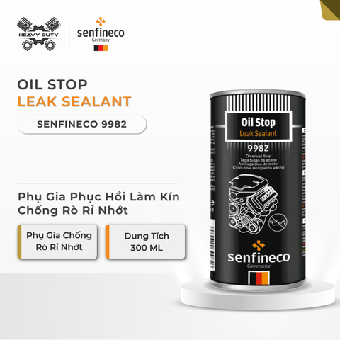 Senfineco 9982 - Phụ Gia Phục Hồi Làm Kín Chống Rò Rỉ Nhớt - Oil Leak Stop 300ml